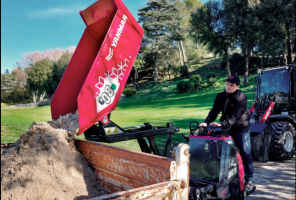 Découvrez le nouveau mini dumper C08e de Yanmar